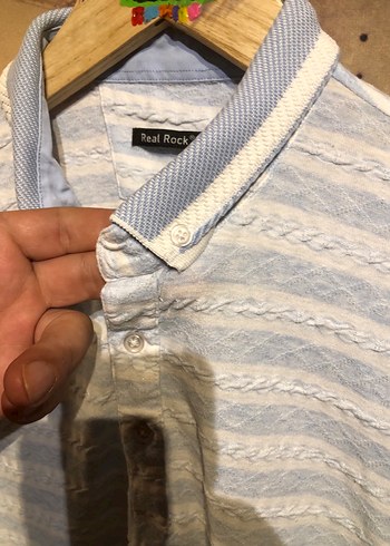 Gri Beyaz Erkek Kısa Kollu Polo Tişört - Görsel 3