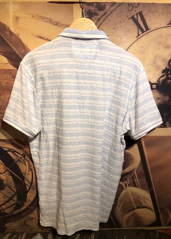 Gri Beyaz Erkek Kısa Kollu Polo Tişört - Görsel 7