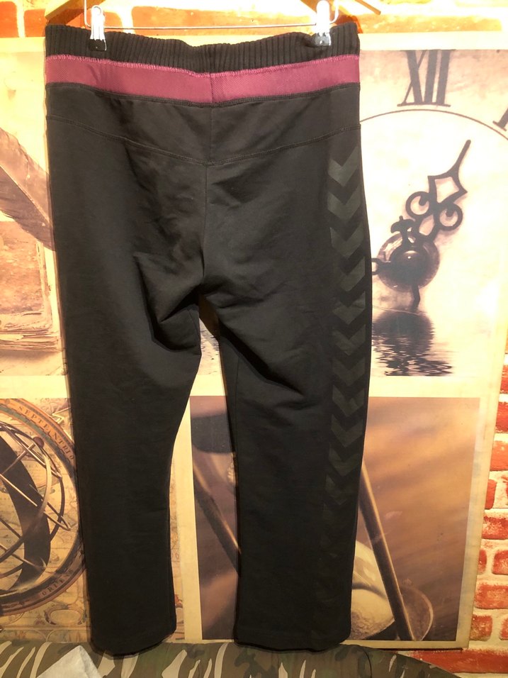 Mor Detaylı Siyah Kadın Eşofman Altı - Görsel 4