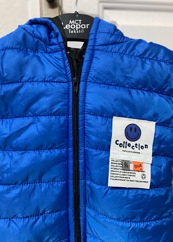 Collection B Erkek Çocuk Mavi Fermuarlı Mont