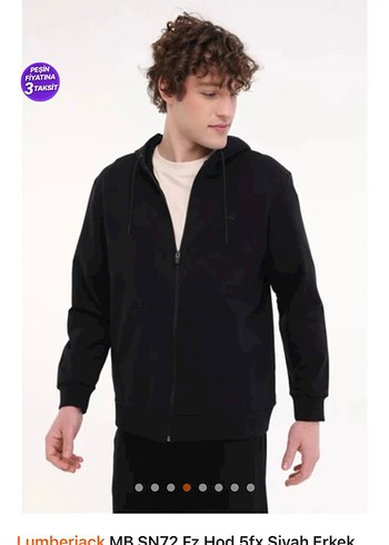 Lumberjack Lacivert-Siyah Fermuarlı Erkek Sweatshirt - Görsel 2