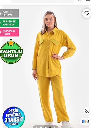 Uzun Kollu Keten Kadın Takım
S-M-L-XL - Görsel 2