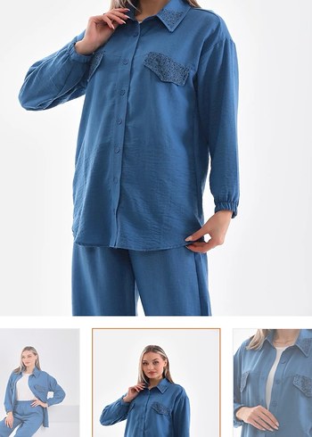 Uzun Kollu Keten Kadın Takım
S-M-L-XL - Görsel 3