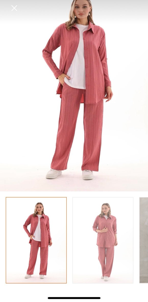 Uzun Kollu Keten Kadın Takım
S-M-L-XL - Görsel 5