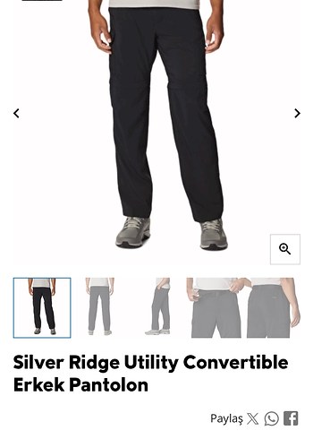 Renk ve bedenlerle Ridge Utility Convertible Erkek Pantolon