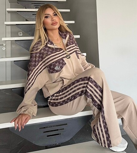 Gucci taşlı eşofman takım