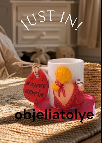 Camel Renkli El Yapımı Seramik Fincan Seti - Görsel 16