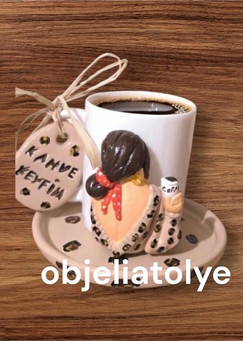 Camel Renkli El Yapımı Seramik Fincan Seti - Görsel 20