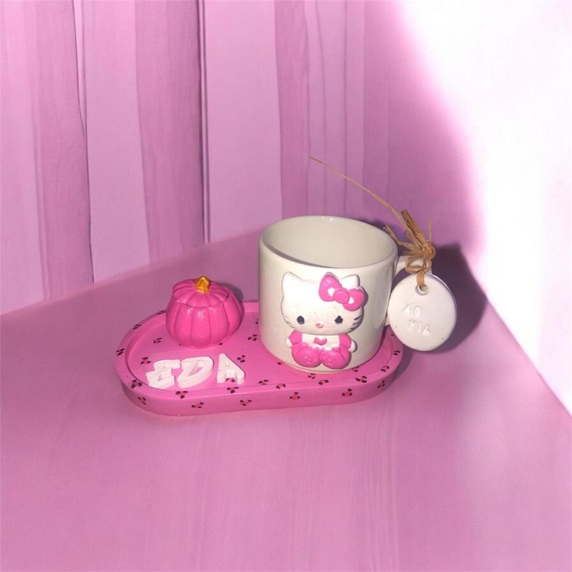 Camel Renkli El Yapımı Seramik Fincan Seti - Görsel 3