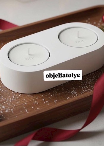 Tealight Bordo Mumluk ve İki Mum Seti - Görsel 2
