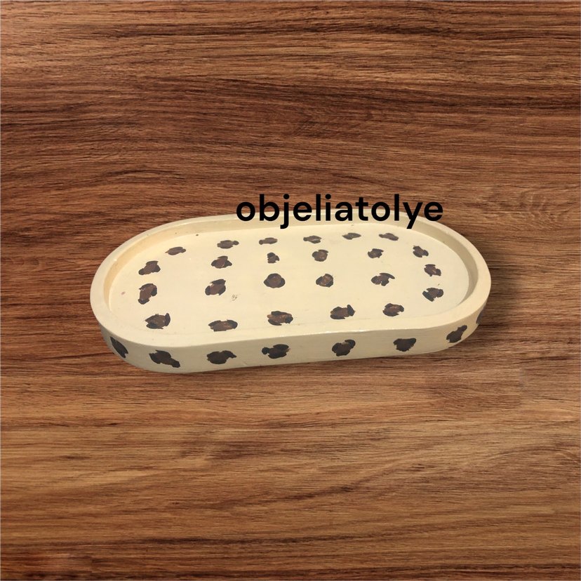 Beyaz Oval Makyaj Organizer - Görsel 3