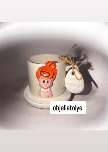 Teddy kupa fincan Mavi Ayıcık Figürlü Bardak ve Etiket - Görsel 15