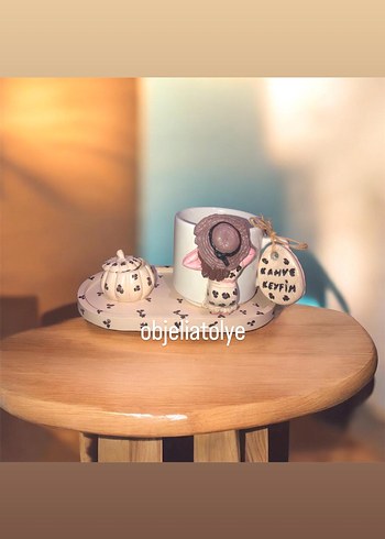 Leoparlı fincan Beyaz ve Pastel Renkli Dekoratif Kupa - Görsel 12