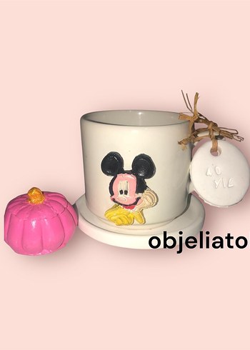 Vulma fincan Turuncu Figürlü Kahve Fincanı ve Altlığı - Görsel 20