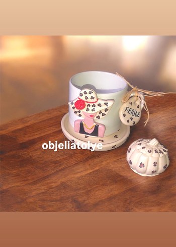 İsimli fincan takım Kahve Keyfi Temalı Dekoratif Fincan Seti - Görsel 19