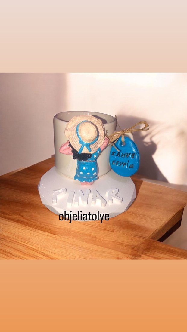 İsimli fincan takım Kahve Keyfi Temalı Dekoratif Fincan Seti - Görsel 2