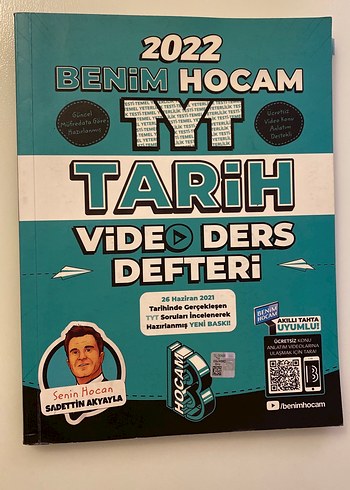 2022 Benim Hocam TYT Tarih Video Ders Defteri