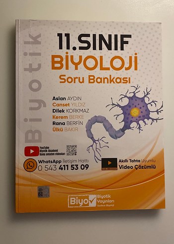 Biyotik 11. Sınıf Biyoloji Soru Bankası