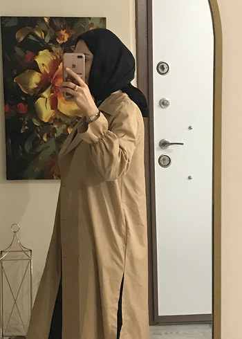 Camel Midi Kadın Trençkot - Görsel 2