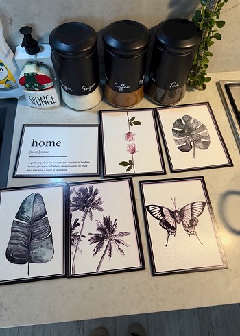 Ev Temalı Siyah Beyaz Duvar Resimleri - Görsel 2