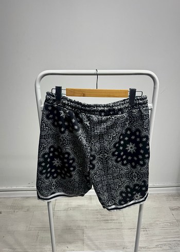 Erkek Siyah Bağcıklı Mini Şort - Görsel 2