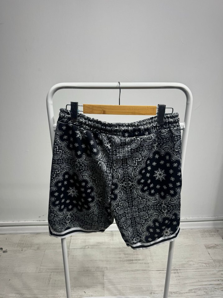 Erkek Siyah Bağcıklı Mini Şort - Görsel 2