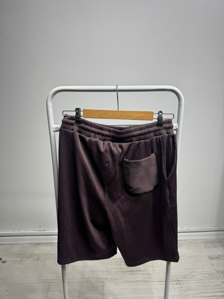 Erkek Kahverengi Süet Rahat Şort - Görsel 2