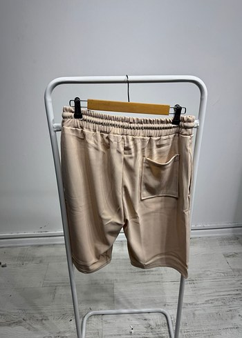 Bej Rahat Kesim Kadın Bermuda Şort - Görsel 2