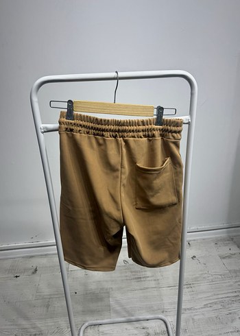 Erkek Süet Rahat Kesim hardal Şort - Görsel 2