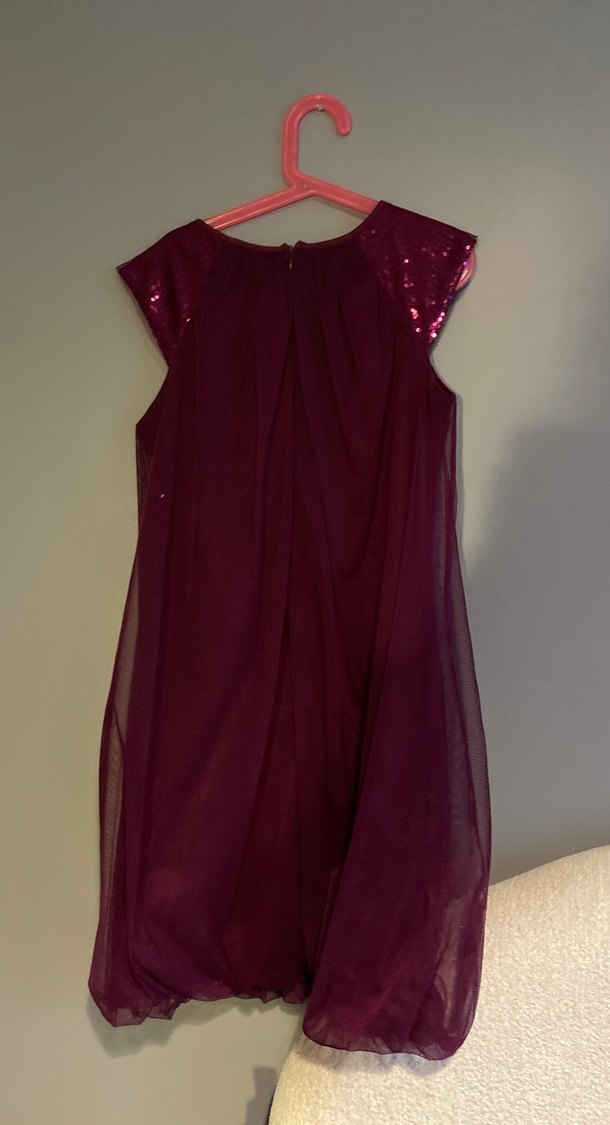 Parlak Mor Kolsuz Kız Çocuk Elbisesi - Görsel 2