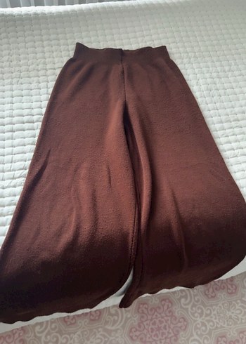 Koyu Kahverengi Düz triko alt takım - Görsel 2