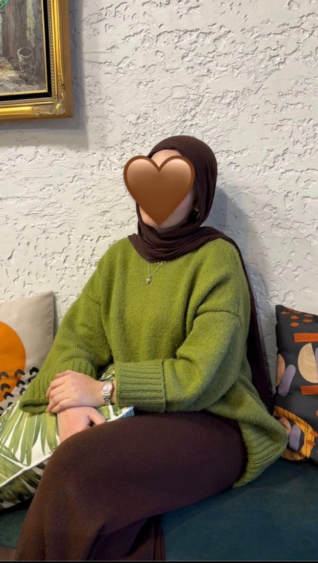 Koyu Kahverengi Düz triko alt takım - Görsel 3