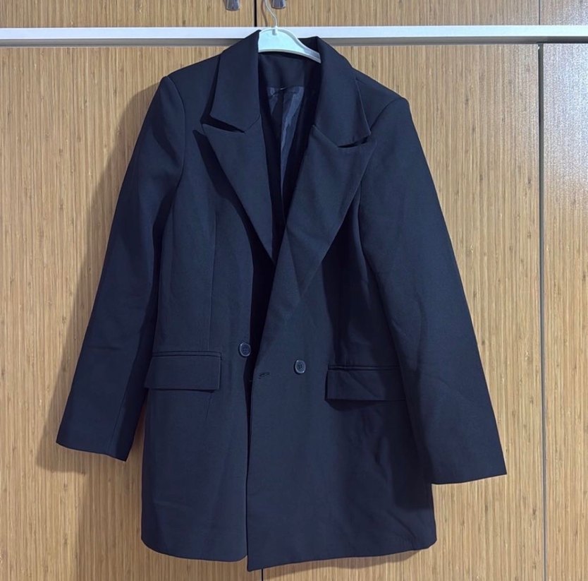 Kadın blazer siyah ceket - Görsel 2