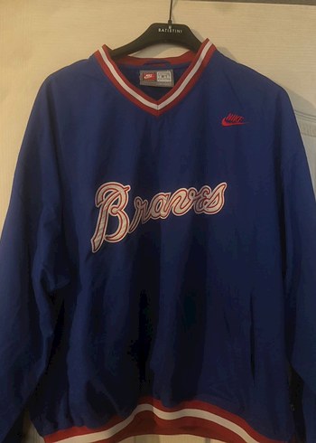 Nike Mavi Uzun Kollu Bravs Spor Sweatshirt