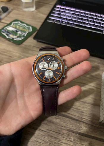 Swatch Magenta At Night YVS413 Kol Saati - Görsel 9