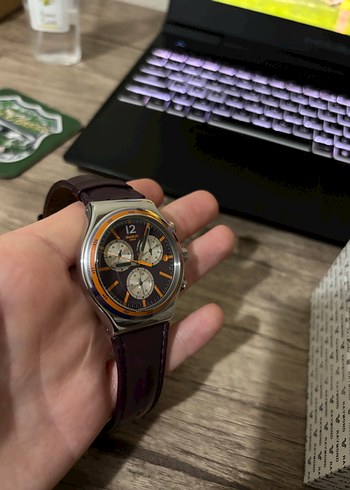 Swatch Magenta At Night YVS413 Kol Saati - Görsel 6