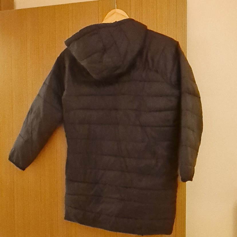 zara Siyah Kapüşonlu ince kapitoneli Kadın Kışlık Mont - Görsel 3