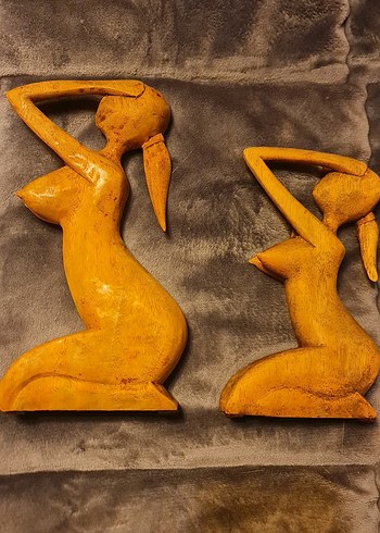 G6 Collection Ahşap El Yapımı Soyut nu Heykel - Görsel 3