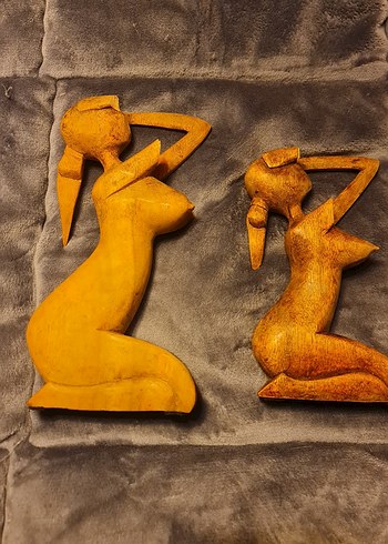 G6 Collection Ahşap El Yapımı Soyut nu Heykel - Görsel 2