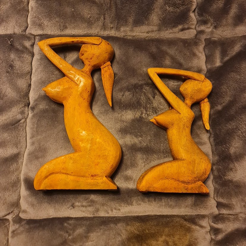 G6 Collection Ahşap El Yapımı Soyut nu Heykel - Görsel 3