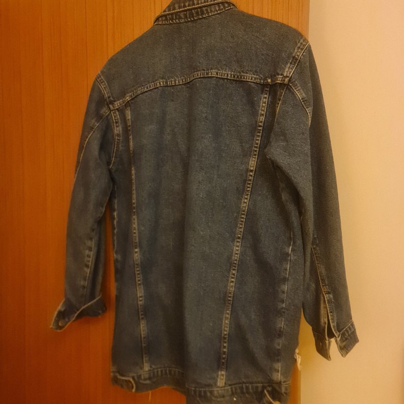 Kadın Nakışlı Düğmeli Kot Ceket - Görsel 4