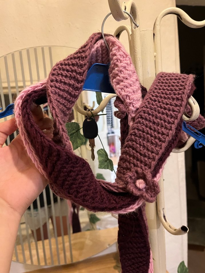 Çok Renkli Örgü Kadın Şal - Görsel 3