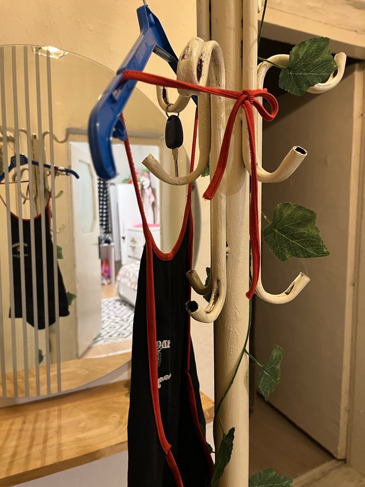 Kırmızı İpli Askılı Kadın Boyundan Bağlamalı Crop - Görsel 4