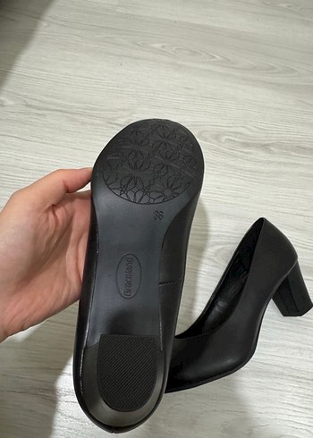 Kadın Siyah kalın Topuklu ayakkabı - Görsel 3