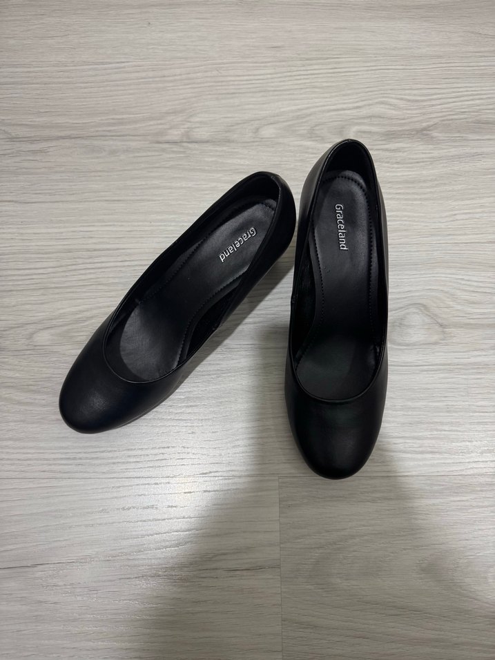 Kadın Siyah kalın Topuklu ayakkabı - Görsel 5