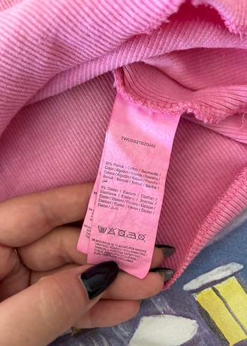 Pembe Bohem Uzun Kollu Kız Bluzu - Görsel 4