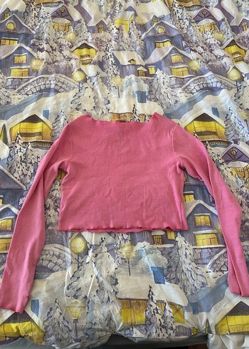 Pembe Bohem Uzun Kollu Kız Bluzu - Görsel 5