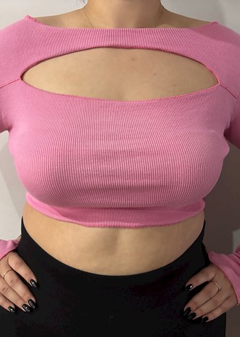 Pembe Bohem Uzun Kollu Kız Bluzu - Görsel 9