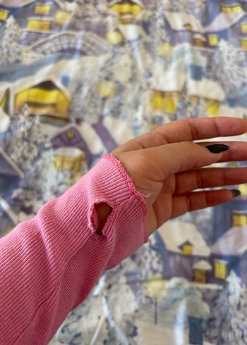 Pembe Bohem Uzun Kollu Kız Bluzu - Görsel 8