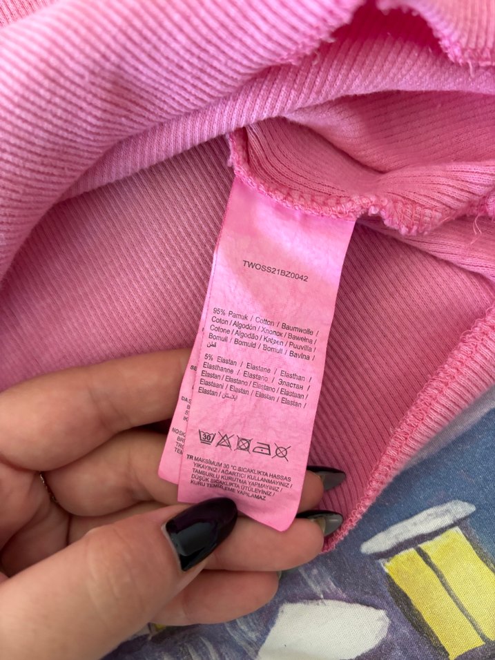 Pembe Bohem Uzun Kollu Kız Bluzu - Görsel 4